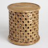 Tribal Carved Side Table Rental