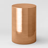 Copper Pillar Side Table Rental