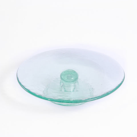 Cake Stand - Green Glass Pedestal Rental