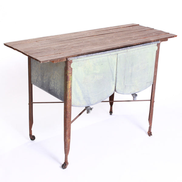 Rustic Metal Double Wash Basin Rental Hood River Riverhood Rentals