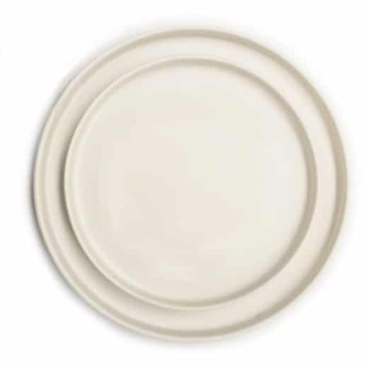 KALEB FOREST GREY STONEWARE DINNER PLATE