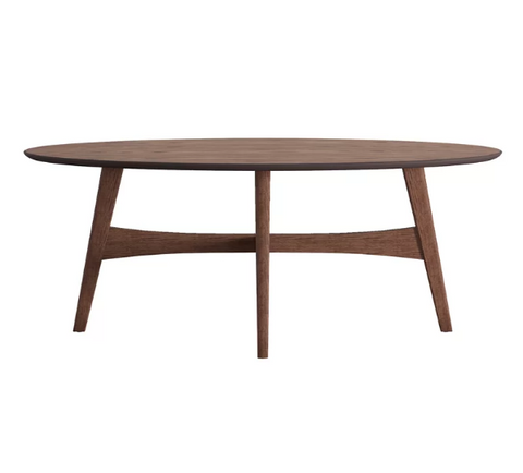 Oval Mid Century Coffee Table Rental