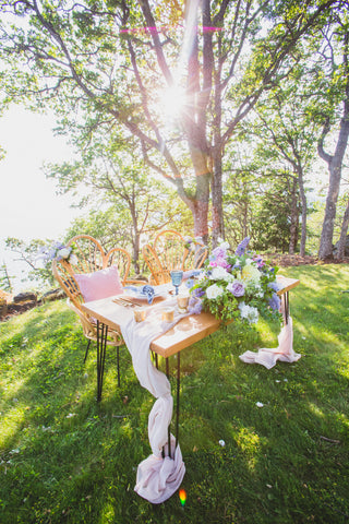 Natural Hairpin Table 5' Rental