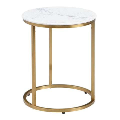 Marble and Gold End Table