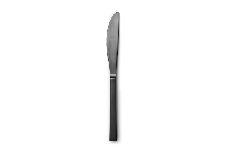Brushed Black Dinner Knife