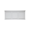 6' White Wooden Bar - Three Panel