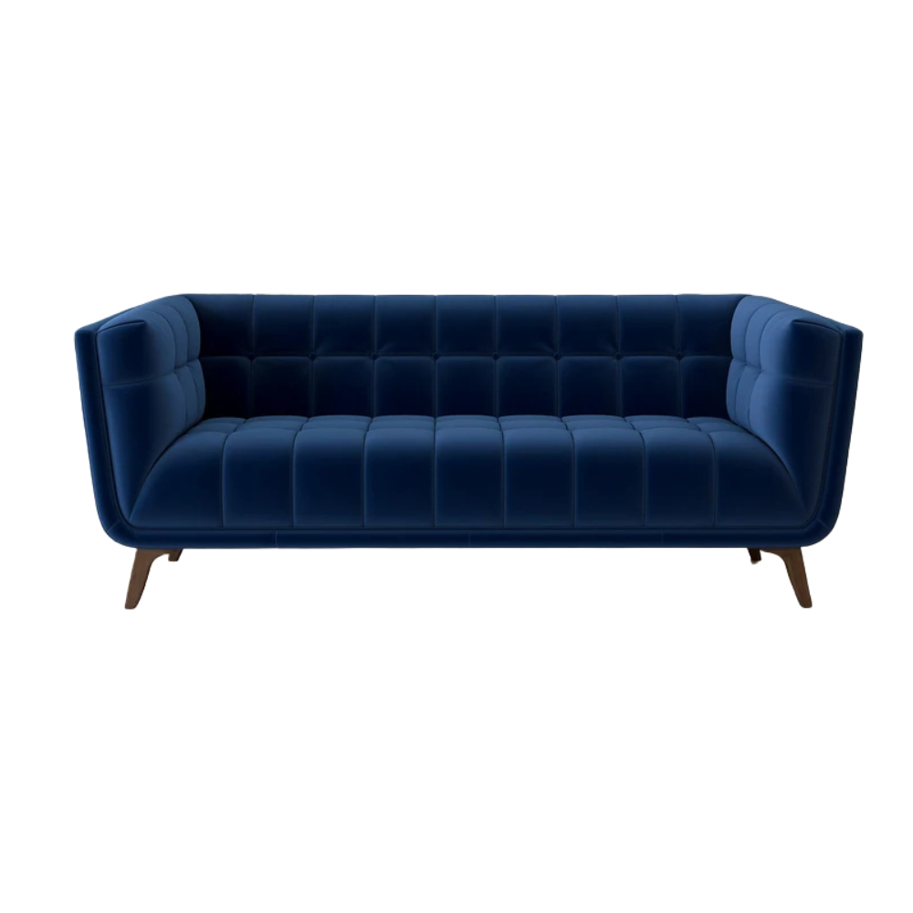 Indigo Velvet Sofa