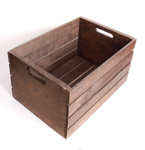 Crate - Dark Stained Wooden Rental