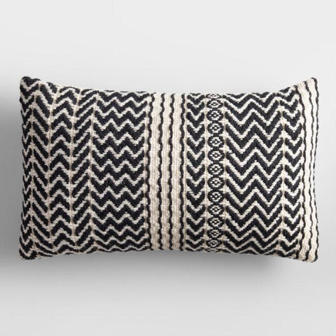 Black & White Zigzag Pillow Rental
