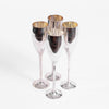 Silver Champagne Toasting Glasses Rental