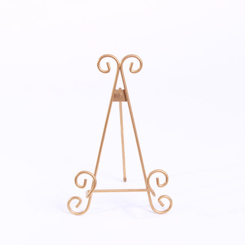 Easel - Tabletop Gold Small Triangle Rental